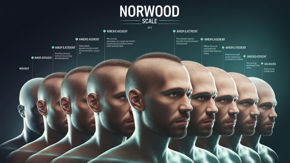 Norwood scale hair loss reference