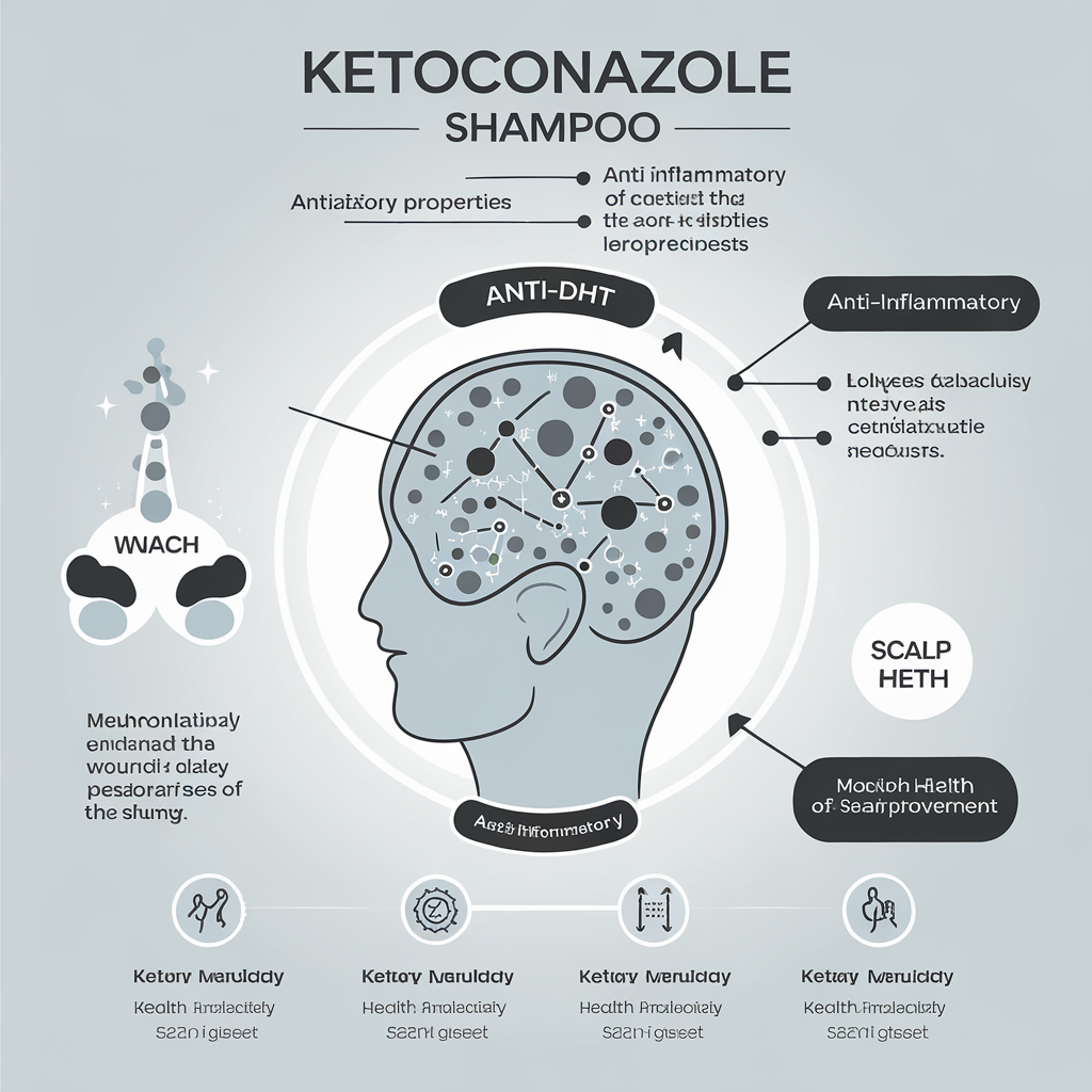 Ketoconazole (Nizoral) infographic - how it works